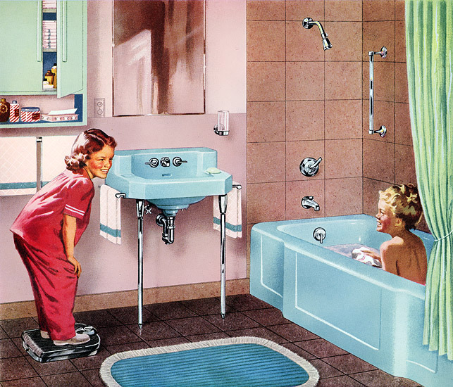 1950s bathroom Phoenix homes Design Through the Decades