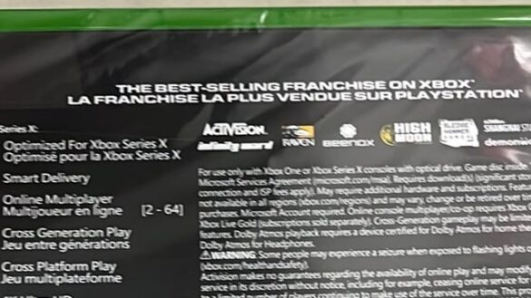 Xbox’s Modern Warfare 2 Disc Calls CoD Best-Selling Franchise on PlayStation