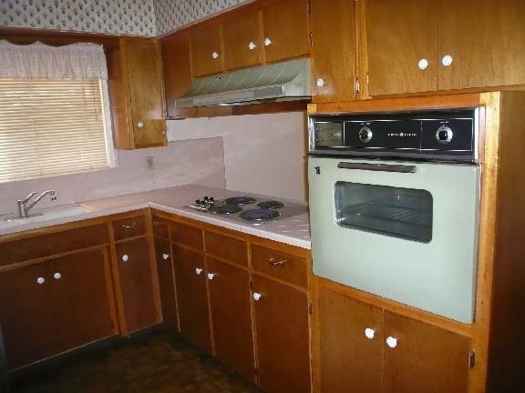 1962 Phoenix home house original kitchen cabinets oven real estate photos