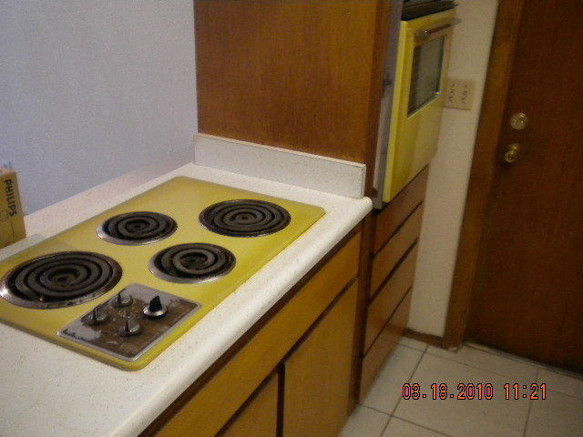 1962 1960s original yellow range stove top oven kitchen Phoenix Arizona home house