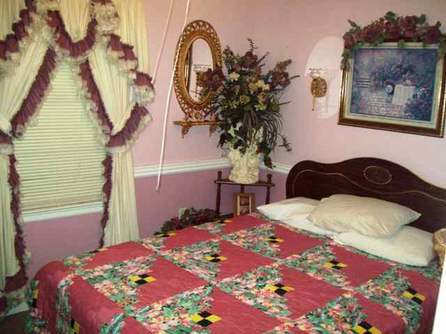 hideous ugly tacky gaudy frilly frills window curtains drapes covering Campbellville Kentucky home house