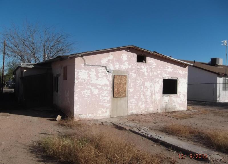 unpermitted room addition ugly exterior Eloy Arizona home house for sale real estate photo