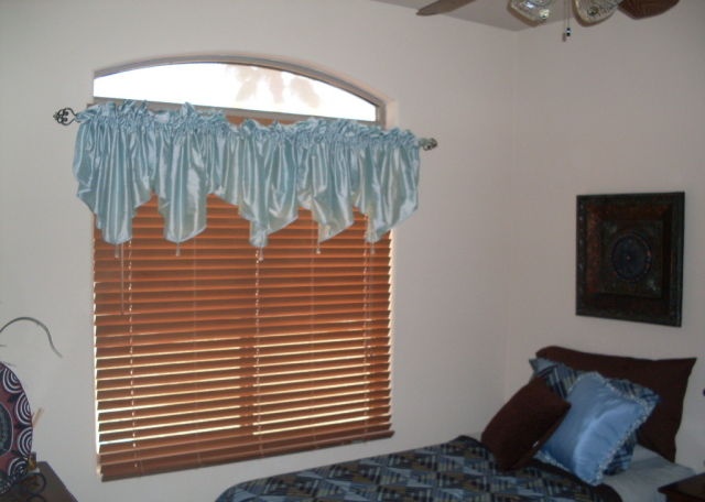 really ugly tacky gaudy window covering drapes curtains Apache Junction Arizona home house for sale