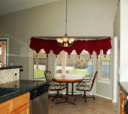 really ugly tacky gaudy window covering drapes curtains Mesa Arizona home house for sale