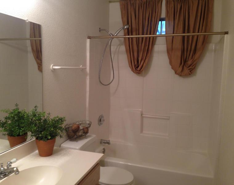 shower curtain huge giant size inside bathtub bathroom Peoria Arizona home house for sale photo