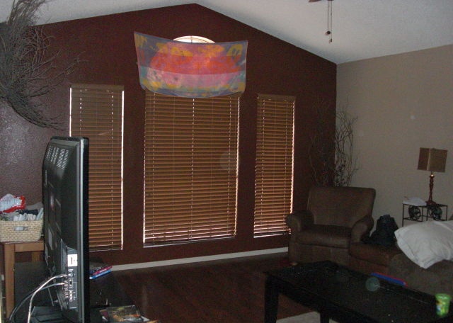 really ugly tacky gaudy window covering drapes curtains Mesa Arizona home house for sale