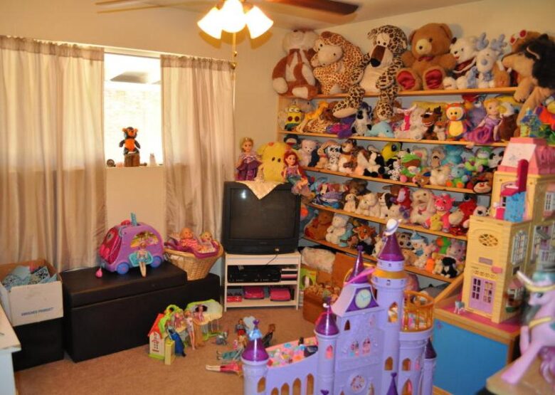 stuffed animal collection on display Phoenix Arizona home house for sale real estate photo