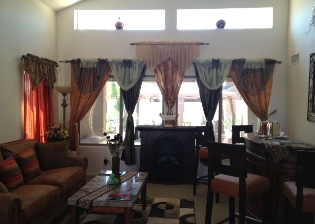 really ugly tacky gaudy window covering drapes curtains Surprise Arizona home house for sale